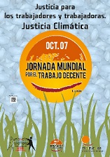 Jornada mundial por el trabajo decente. 7 de Octubre.